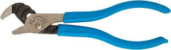 Channellock - 4" OAL, 1/2" Max Capacity, 3 Position Tongue & Groove Pliers - Standard Straight Jaws, Standard Head, Plastic Dipped Handles - Makers Industrial Supply