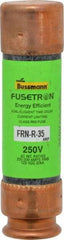 Cooper Bussmann - 125 VDC, 250 VAC, 35 Amp, Time Delay General Purpose Fuse - Fuse Holder Mount, 76.2mm OAL, 20 at DC, 200 (RMS) kA Rating, 13/16" Diam - Makers Industrial Supply