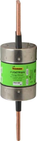 Cooper Bussmann - 250 VAC/VDC, 400 Amp, Time Delay General Purpose Fuse - Bolt-on Mount, 8-5/8" OAL, 20 at DC, 200 (RMS) kA Rating, 2-1/16" Diam - Makers Industrial Supply