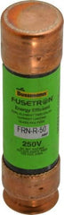 Cooper Bussmann - 125 VDC, 250 VAC, 50 Amp, Time Delay General Purpose Fuse - Fuse Holder Mount, 76.2mm OAL, 20 at DC, 200 (RMS) kA Rating, 13/16" Diam - Makers Industrial Supply