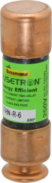 Cooper Bussmann - 125 VDC, 250 VAC, 6 Amp, Time Delay General Purpose Fuse - Fuse Holder Mount, 50.8mm OAL, 20 at DC, 200 (RMS) kA Rating, 9/16" Diam - Makers Industrial Supply