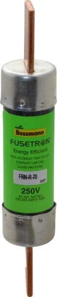 Cooper Bussmann - 250 VAC, 70 Amp, Time Delay General Purpose Fuse - Bolt-on Mount, 5-7/8" OAL, 20 at DC, 200 (RMS) kA Rating, 1-1/16" Diam - Makers Industrial Supply