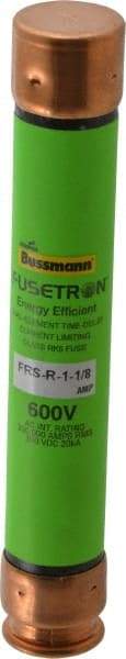 Cooper Bussmann - 300 VDC, 600 VAC, 1.13 Amp, Time Delay General Purpose Fuse - Fuse Holder Mount, 127mm OAL, 20 at DC, 200 (RMS) kA Rating, 13/16" Diam - Makers Industrial Supply