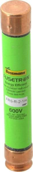 Cooper Bussmann - 300 VDC, 600 VAC, 2.25 Amp, Time Delay General Purpose Fuse - Fuse Holder Mount, 127mm OAL, 20 at DC, 200 (RMS) kA Rating, 13/16" Diam - Makers Industrial Supply