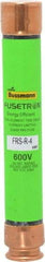 Cooper Bussmann - 300 VDC, 600 VAC, 4 Amp, Time Delay General Purpose Fuse - Fuse Holder Mount, 127mm OAL, 20 at DC, 200 (RMS) kA Rating, 13/16" Diam - Makers Industrial Supply