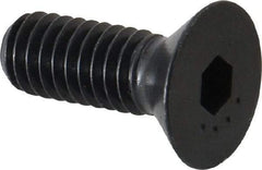 Camcar - 5/16-18 UNC Hex Socket Drive, 82° Flat Screw - Alloy Steel, Black Oxide Finish, Fully Threaded, 7/8" OAL - Makers Industrial Supply