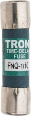 Cooper Bussmann - 500 VAC, 0.1 Amp, Time Delay General Purpose Fuse - Fuse Holder Mount, 1-1/2" OAL, 10 at AC kA Rating, 13/32" Diam - Makers Industrial Supply