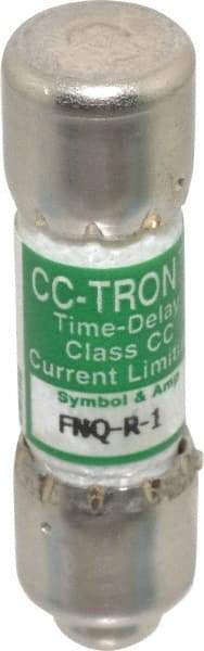 Cooper Bussmann - 300 VDC, 600 VAC, 1 Amp, Time Delay General Purpose Fuse - Fuse Holder Mount, 1-1/2" OAL, 200 at AC (RMS) kA Rating, 13/32" Diam - Makers Industrial Supply