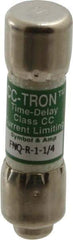 Cooper Bussmann - 300 VDC, 600 VAC, 1.25 Amp, Time Delay General Purpose Fuse - Fuse Holder Mount, 1-1/2" OAL, 200 at AC (RMS) kA Rating, 13/32" Diam - Makers Industrial Supply