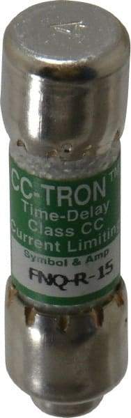 Cooper Bussmann - 300 VDC, 600 VAC, 15 Amp, Time Delay General Purpose Fuse - Fuse Holder Mount, 1-1/2" OAL, 20 at DC, 200 at AC (RMS) kA Rating, 13/32" Diam - Makers Industrial Supply