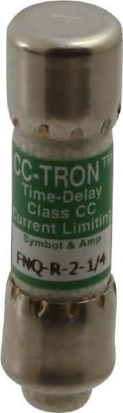 Cooper Bussmann - 300 VDC, 600 VAC, 2.25 Amp, Time Delay General Purpose Fuse - Fuse Holder Mount, 1-1/2" OAL, 200 at AC (RMS) kA Rating, 13/32" Diam - Makers Industrial Supply