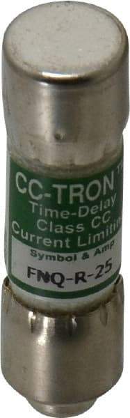 Cooper Bussmann - 300 VDC, 600 VAC, 25 Amp, Time Delay General Purpose Fuse - Fuse Holder Mount, 1-1/2" OAL, 200 at AC (RMS) kA Rating, 13/32" Diam - Makers Industrial Supply