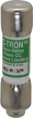 Cooper Bussmann - 300 VDC, 600 VAC, 0.75 Amp, Time Delay General Purpose Fuse - Fuse Holder Mount, 1-1/2" OAL, 200 at AC (RMS) kA Rating, 13/32" Diam - Makers Industrial Supply