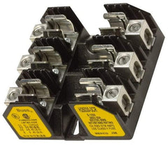 Cooper Bussmann - 3 Pole, 8 to 1/0 AWG, 250 VAC/VDC, 100 Amp, Screw Mount Fuse Block - 7.36 Inch Long x 4.94 Inch Wide x 2.06 Inch High Block - Makers Industrial Supply