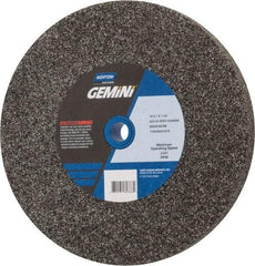 Norton - 24 Grit Aluminum Oxide Bench & Pedestal Grinding Wheel - 10" Diam x 1-1/4" Hole x 1" Thick, 2485 Max RPM, Very Coarse Grade - Makers Industrial Supply