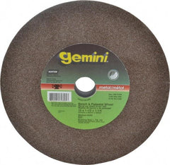 Norton - 60 Grit Aluminum Oxide Bench & Pedestal Grinding Wheel - 10" Diam x 1-1/4" Hole x 1-1/2" Thick, 2485 Max RPM, Medium Grade - Makers Industrial Supply