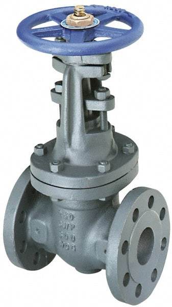 NIBCO - 3" Pipe, Class 250, Flanged Iron Solid Wedge OS & Y Gate Valve - 500 WOG, 250 WSP, Bolted Bonnet - Makers Industrial Supply