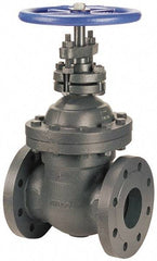 NIBCO - 2-1/2" Pipe, Class 250, Flanged Iron Solid Wedge Stem Gate Valve - 500 WOG, 250 WSP, Bolted Bonnet - Makers Industrial Supply