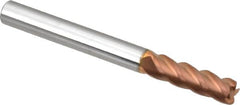 ProMax - 1/4" Diam 4 Flute Solid Carbide 0.03" Corner Radius End Mill - Makers Industrial Supply