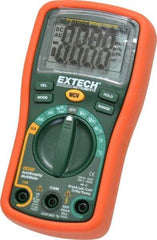 Extech - EX330, CAT III, 600 VAC/VDC, Digital Auto Ranging Multimeter - 40 mOhm, Measures Voltage, Capacitance, Current, Frequency, Resistance, Temperature - Makers Industrial Supply