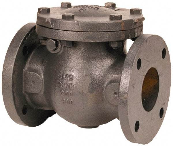 NIBCO - 4" Cast Iron Check Valve - Flanged, 200 WOG - Makers Industrial Supply