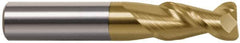 Accupro - 5/16", 2 Flute, Single End, Solid Carbide, 0.015" Corner Radius End Mill - 2-1/2" OAL, 45° Helix, Right Hand Flute, 7/16" LOC, Right Hand Cut, 1-1/8" Extended Reach - Makers Industrial Supply