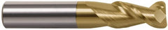 Accupro - 5/8" Diam 2 Flute Solid Carbide 0.12" Corner Radius End Mill - Makers Industrial Supply