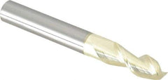 Accupro - 5/16", 2 Flute, Single End, Solid Carbide, 0.03" Corner Radius End Mill - 2-1/2" OAL, 45° Helix, Right Hand Flute, 13/16" LOC, Right Hand Cut - Makers Industrial Supply