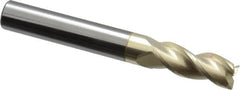 Accupro - 5/16", 3 Flute, Single End, Solid Carbide, 0.02" Corner Radius End Mill - 2-1/2" OAL, 37° Helix, Right Hand Flute, 13/16" LOC, Right Hand Cut - Makers Industrial Supply