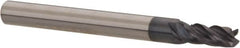 Accupro - 5/32", 4 Flute, Single End, Solid Carbide, 0.01" Corner Radius End Mill - 2" OAL, Right Hand Flute, 3/8" LOC, Right Hand Cut - Makers Industrial Supply