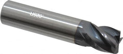 Accupro - 5/8", 4 Flute, Single End, Solid Carbide, 0.025" Corner Radius End Mill - 3" OAL, Right Hand Flute, 3/4" LOC, Right Hand Cut - Makers Industrial Supply