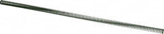 Dayton Lamina - 3/8" Hole Diam, 3/16" Rod Diam, 12" Free Length, Green Die Spring - 0.49 Lb Max Deflection, 4.8" Max Deflection, Light Duty, Chromium Vanadium Steel - Makers Industrial Supply