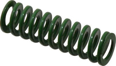 Dayton Lamina - 5/8" Hole Diam, 11/32" Rod Diam, 2" Free Length, Green Die Spring - 9.3 Lb Max Deflection, 0.8" Max Deflection, Light Duty, Chromium Vanadium Steel - Makers Industrial Supply