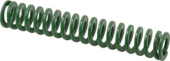 Dayton Lamina - 5/8" Hole Diam, 11/32" Rod Diam, 3-1/2" Free Length, Green Die Spring - 5.3 Lb Max Deflection, 1.4" Max Deflection, Light Duty, Chromium Vanadium Steel - Makers Industrial Supply