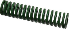 Dayton Lamina - 1" Hole Diam, 1/2" Rod Diam, 4" Free Length, Green Die Spring - 12.1 Lb Max Deflection, 1.61" Max Deflection, Light Duty, Chromium Vanadium Steel - Makers Industrial Supply