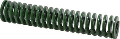 Dayton Lamina - 1" Hole Diam, 1/2" Rod Diam, 5" Free Length, Green Die Spring - 9.6 Lb Max Deflection, 2" Max Deflection, Light Duty, Chromium Vanadium Steel - Makers Industrial Supply