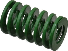 Dayton Lamina - 1-1/4" Hole Diam, 5/8" Rod Diam, 2" Free Length, Green Die Spring - 40.7 Lb Max Deflection, 0.8" Max Deflection, Light Duty, Chromium Vanadium Steel - Makers Industrial Supply