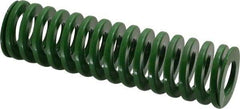 Dayton Lamina - 1-1/2" Hole Diam, 3/4" Rod Diam, 5-1/2" Free Length, Green Die Spring - 19.4 Lb Max Deflection, 2.2" Max Deflection, Light Duty, Chromium Vanadium Steel - Makers Industrial Supply