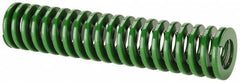 Dayton Lamina - 1-1/2" Hole Diam, 3/4" Rod Diam, 7" Free Length, Green Die Spring - 15 Lb Max Deflection, 2.8" Max Deflection, Light Duty, Chromium Vanadium Steel - Makers Industrial Supply