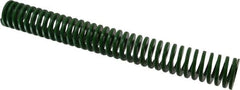 Dayton Lamina - 1-1/2" Hole Diam, 3/4" Rod Diam, 12" Free Length, Green Die Spring - 8.4 Lb Max Deflection, 4.8" Max Deflection, Light Duty, Chromium Vanadium Steel - Makers Industrial Supply