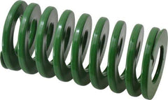 Dayton Lamina - 2" Hole Diam, 1" Rod Diam, 4" Free Length, Green Die Spring - 51.2 Lb Max Deflection, 1.61" Max Deflection, Light Duty, Chromium Vanadium Steel - Makers Industrial Supply