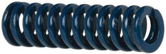 Dayton Lamina - 3/8" Hole Diam, 3/16" Rod Diam, 1-1/4" Free Length, Blue Die Spring - 8 Lb Max Deflection, 0.47" Max Deflection, Medium Duty, Chromium Vanadium Steel - Makers Industrial Supply