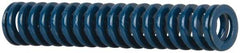 Dayton Lamina - 3/8" Hole Diam, 3/16" Rod Diam, 2" Free Length, Blue Die Spring - 4.92 Lb Max Deflection, 0.75" Max Deflection, Medium Duty, Chromium Vanadium Steel - Makers Industrial Supply