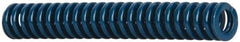 Dayton Lamina - 3/8" Hole Diam, 3/16" Rod Diam, 2-1/2" Free Length, Blue Die Spring - 3.87 Lb Max Deflection, 0.94" Max Deflection, Medium Duty, Chromium Vanadium Steel - Makers Industrial Supply