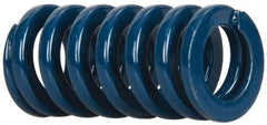 Dayton Lamina - 5/8" Hole Diam, 11/32" Rod Diam, 1-1/4" Free Length, Blue Die Spring - 23 Lb Max Deflection, 0.47" Max Deflection, Medium Duty, Chromium Vanadium Steel - Makers Industrial Supply