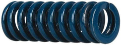 Dayton Lamina - 5/8" Hole Diam, 11/32" Rod Diam, 1-3/4" Free Length, Blue Die Spring - 17.4 Lb Max Deflection, 0.65" Max Deflection, Medium Duty, Chromium Vanadium Steel - Makers Industrial Supply