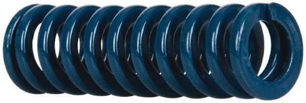 Dayton Lamina - 5/8" Hole Diam, 11/32" Rod Diam, 2" Free Length, Blue Die Spring - 15.4 Lb Max Deflection, 0.75" Max Deflection, Medium Duty, Chromium Vanadium Steel - Makers Industrial Supply