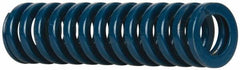 Dayton Lamina - 5/8" Hole Diam, 11/32" Rod Diam, 2-1/2" Free Length, Blue Die Spring - 12 Lb Max Deflection, 0.94" Max Deflection, Medium Duty, Chromium Vanadium Steel - Makers Industrial Supply