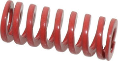 Dayton Lamina - 1/2" Hole Diam, 9/32" Rod Diam, 1-1/4" Free Length, Red Die Spring - 18.8 Lb Max Deflection, 0.38" Max Deflection, Heavy Duty, Chromium Vanadium Steel - Makers Industrial Supply