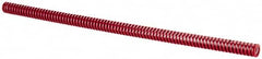 Dayton Lamina - 1/2" Hole Diam, 9/32" Rod Diam, 12" Free Length, Red Die Spring - 1.77 Lb Max Deflection, 3.6" Max Deflection, Heavy Duty, Chromium Vanadium Steel - Makers Industrial Supply